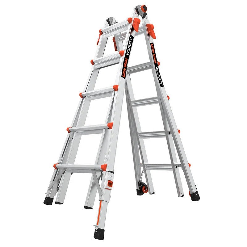 Little Giant Ladder Systems Aluminum Giant Velocity, 300 lb. Capacity, Gray - 11 - 19'