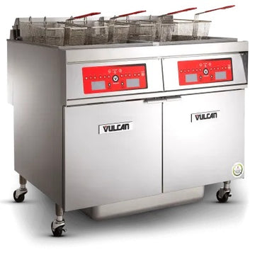 Vulcan 4TR45DF Floor Fryer System, 62" Wide, 120V - 4TR45DF-1 Natural Gas