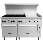 Vulcan 60SS Natural Gas Range, 60" Wide - Series Burners