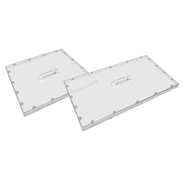 Turbo Air Refrigeration PC-72J Plastic Pan Cover Set, 22 1/2" x 67 3/4", Translucent - Default Title