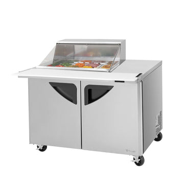 Turbo Air Refrigeration TST-48SD-12M-N Sandwich Prep Table, 15 cu. ft., 115V - Clear Lid