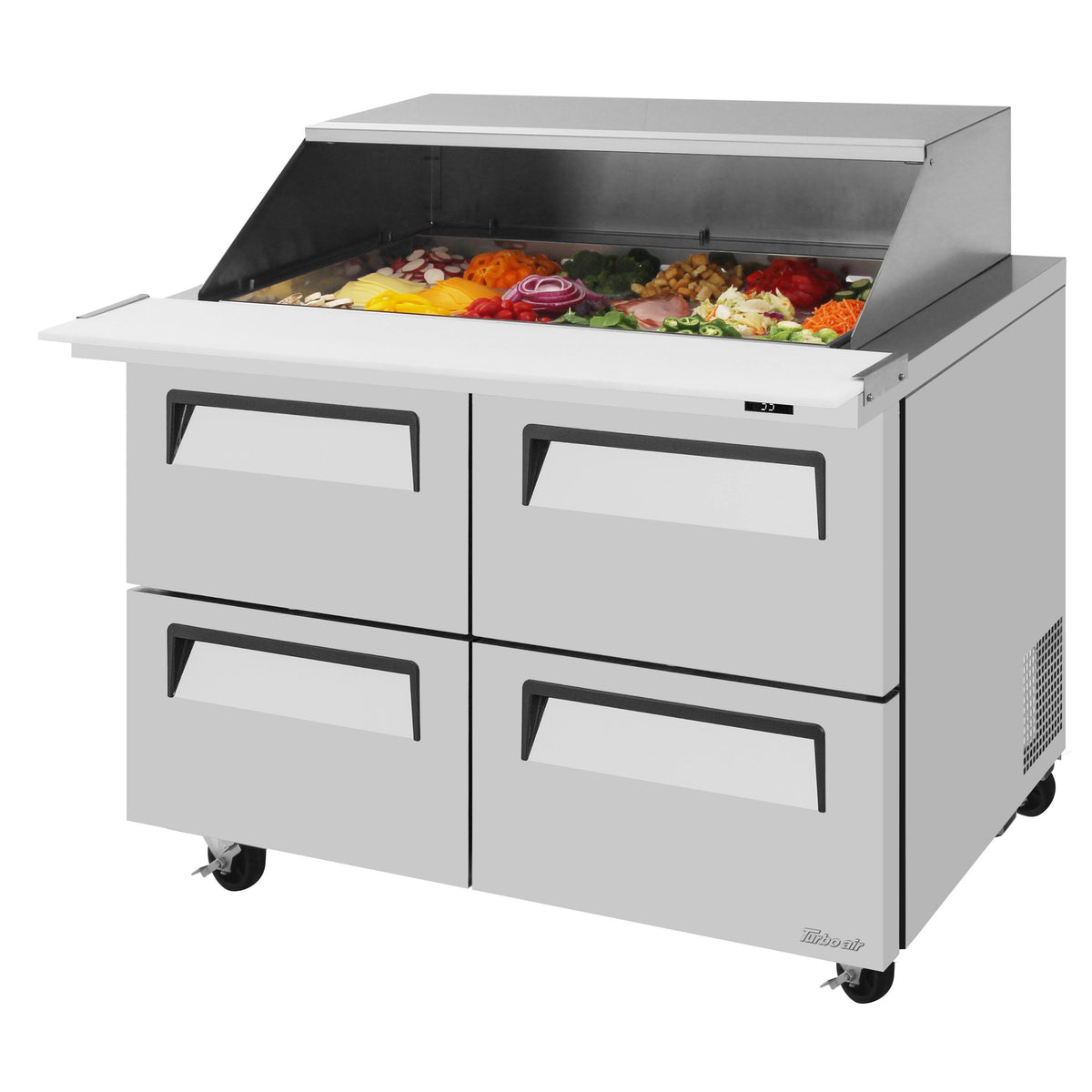 Turbo Air Refrigeration TST-48SD-18 Sandwich Prep Table, 15 cu. ft., 115V - 4 Drawer