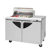 Turbo Air Refrigeration TST-48SD-08S-N Sandwich Prep Table, 48 1/4" Wide, 115V - Clear Lid