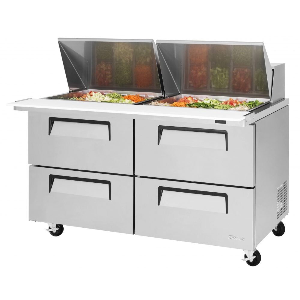 Turbo Air Refrigeration TST-60SD-24 Sandwich Prep Table, 19 cu. ft., 115V - 4 Drawer