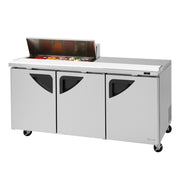 Turbo Air Refrigeration TST-72SD-10S-N Sandwich Prep Table, 23 cu. ft., 115V - Right Work Station