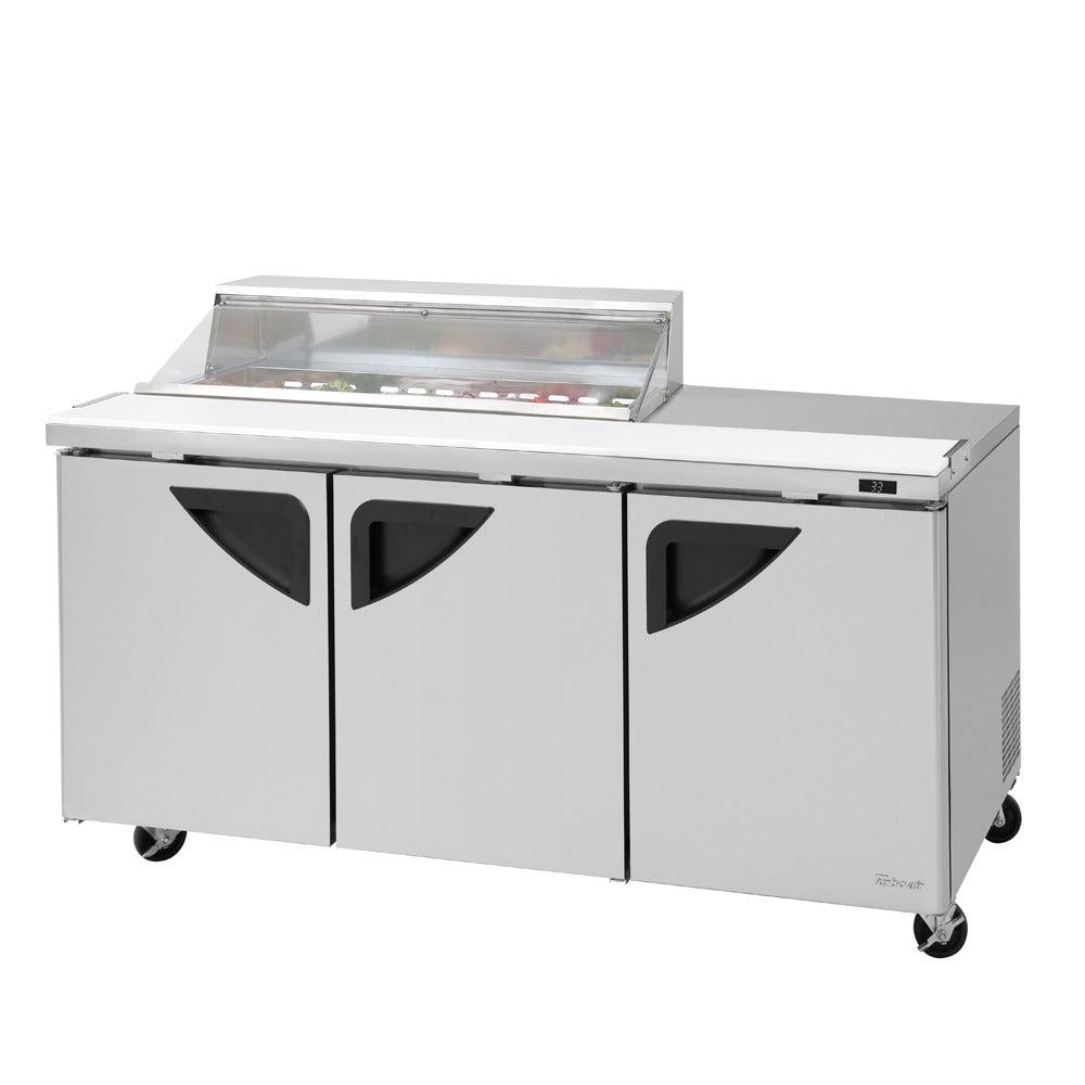 Turbo Air Refrigeration TST-72SD-12S-N Sandwich Prep Table, 19 cu. ft., 115V - Left