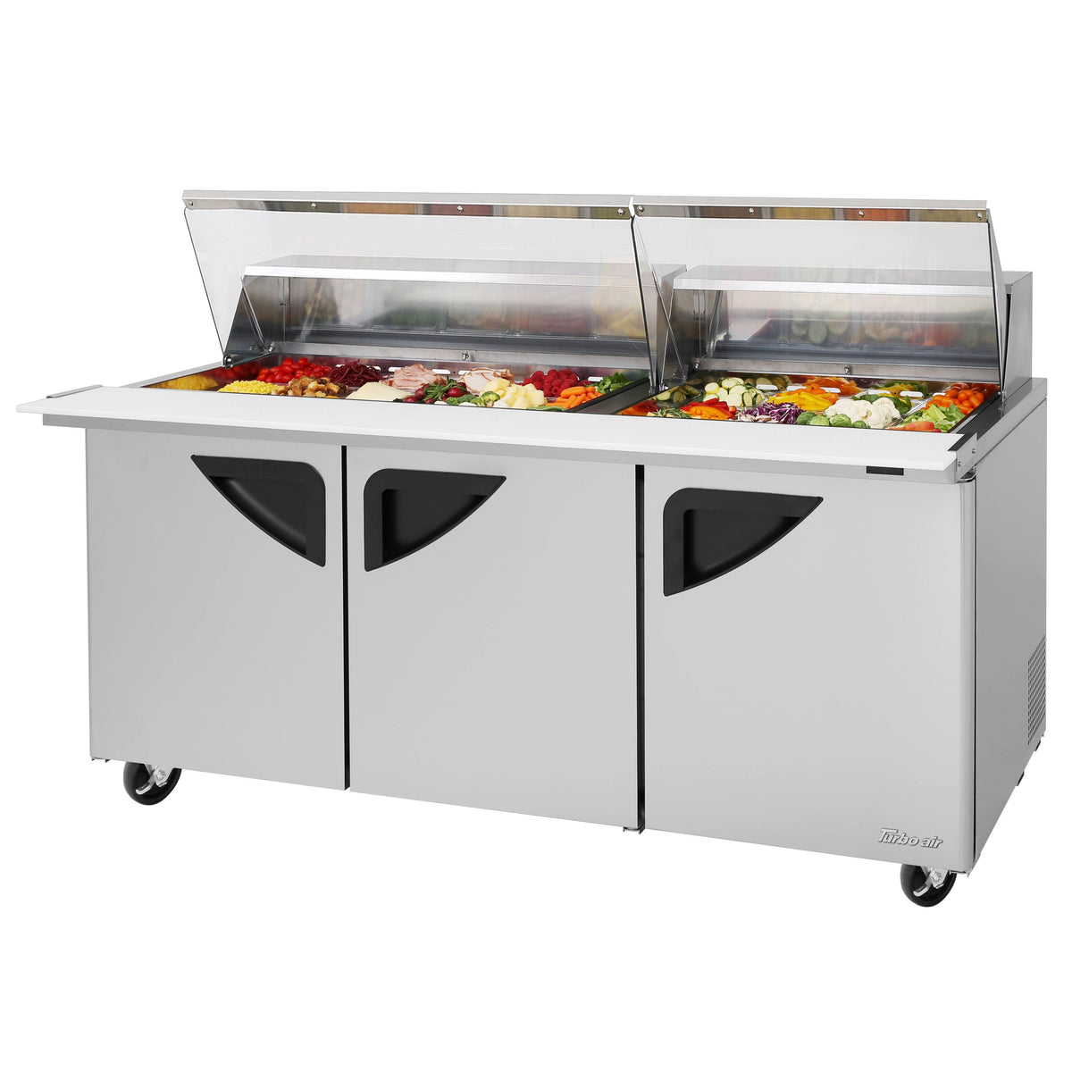 Turbo Air Refrigeration TST-72SD-30-N Sandwich Prep Table, 23 cu. ft., 115V - Clear