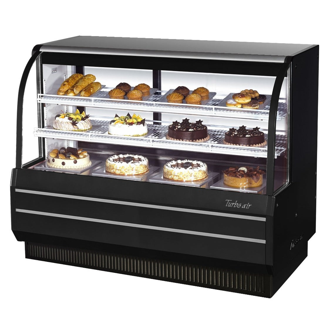 Turbo Air Refrigeration TCGB Refrigerated Bakery Case, 50 1/8" High, 115V - 18.7 cu. ft.