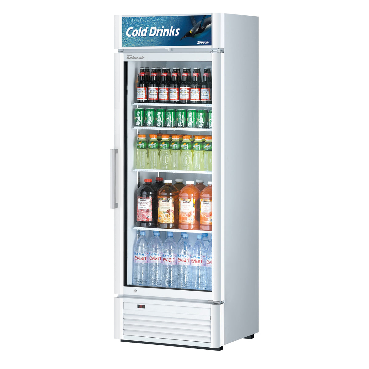 Turbo Air Refrigeration TGM Door Refrigerated Merchandiser, 14.43 cu. ft., 115V - White