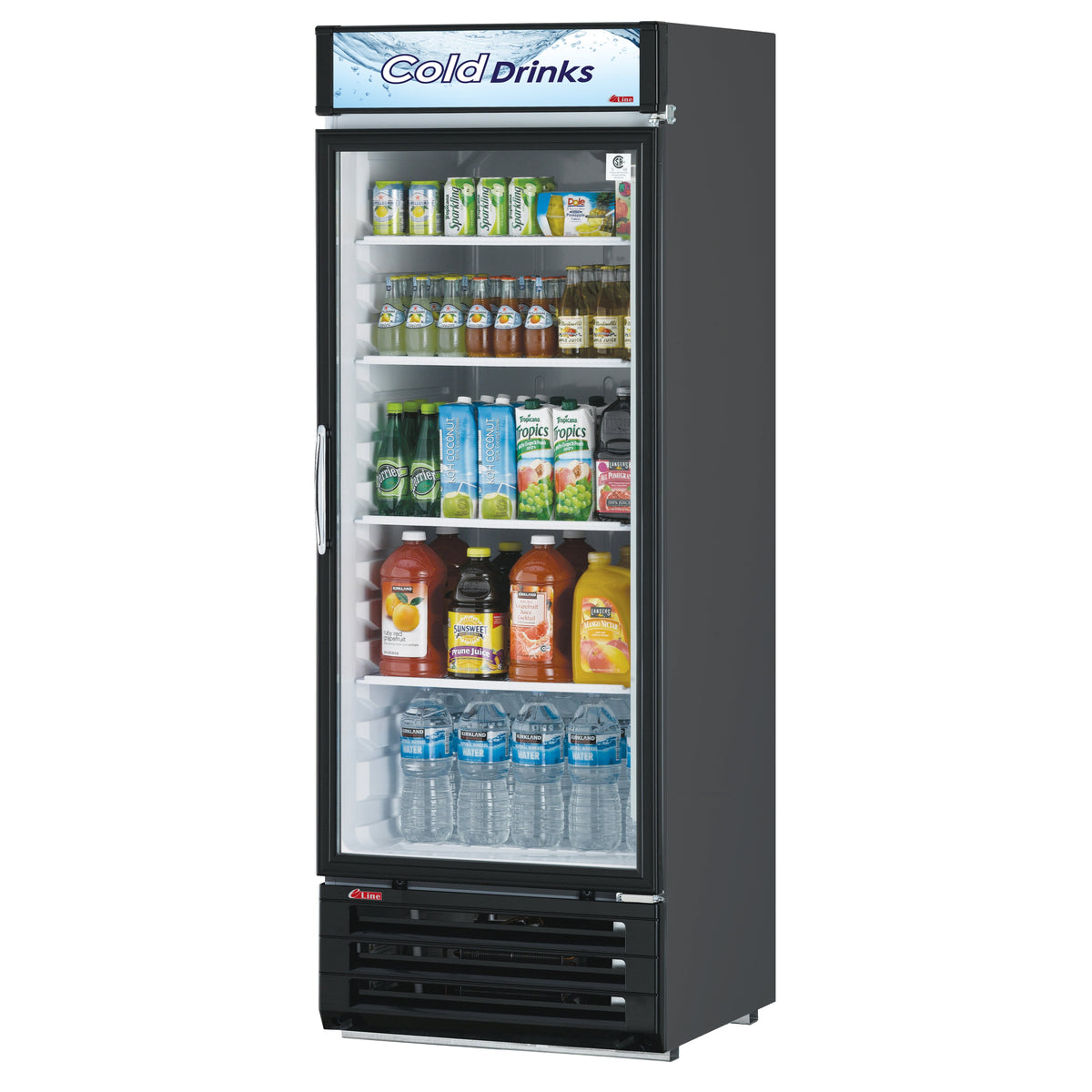 Turbo Air Refrigeration TGM-22RVB-N6 Glass Door Merchandiser, 20.3 cu. ft., 115V - Default Title