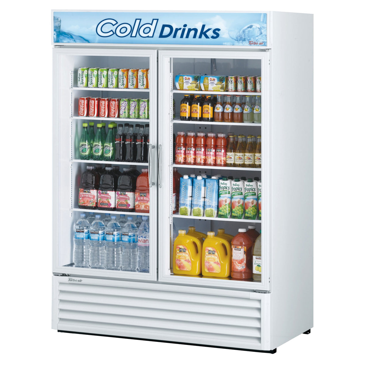 Turbo Air Refrigeration TGM Glass Door Merchandiser, 55 7/8" Wide, 115V - White