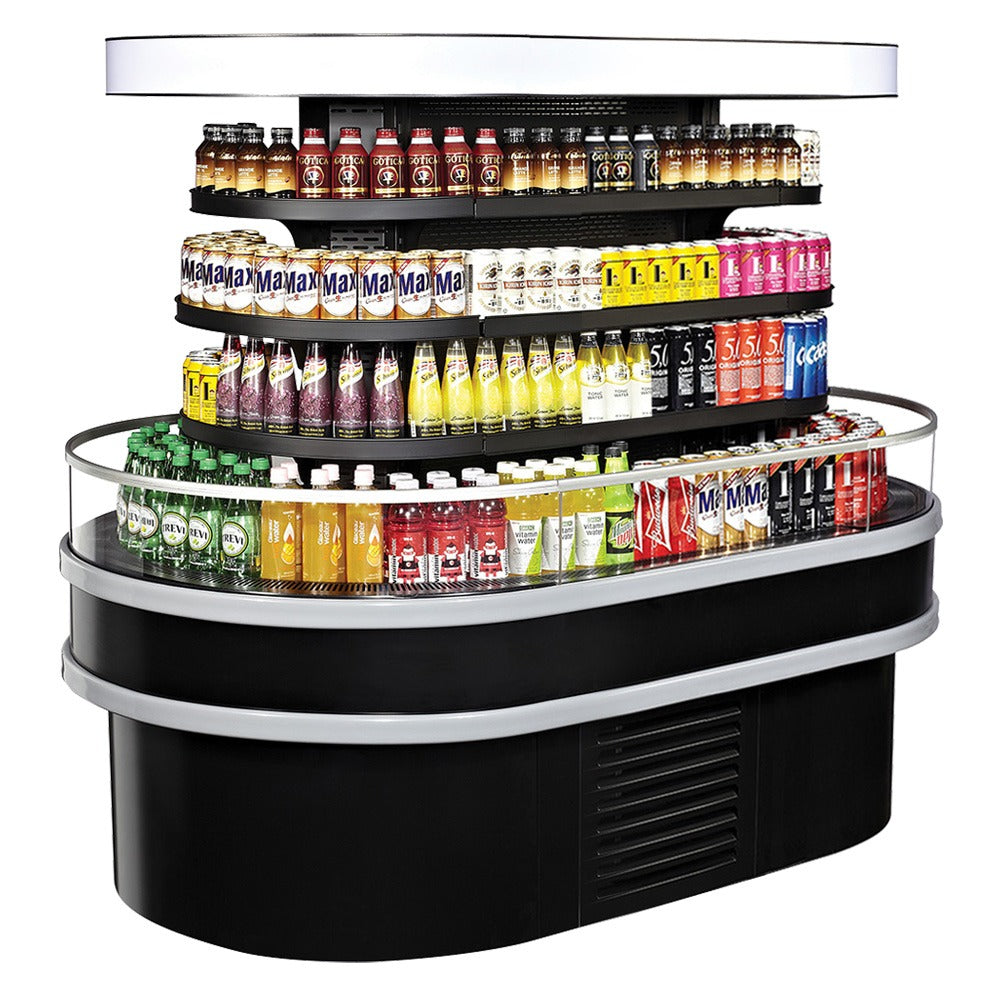 Turbo Air Refrigeration TIOM Display Case, 19.2 cu. ft., 220V - Black