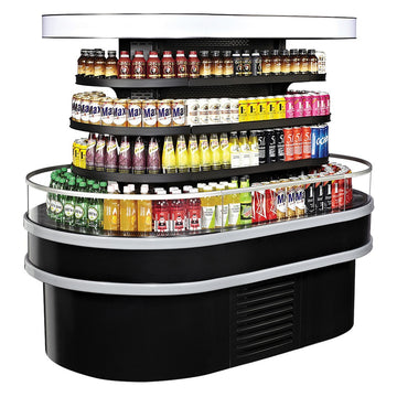 Turbo Air Refrigeration TIOM Display Case, 19.2 cu. ft., 220V - Black