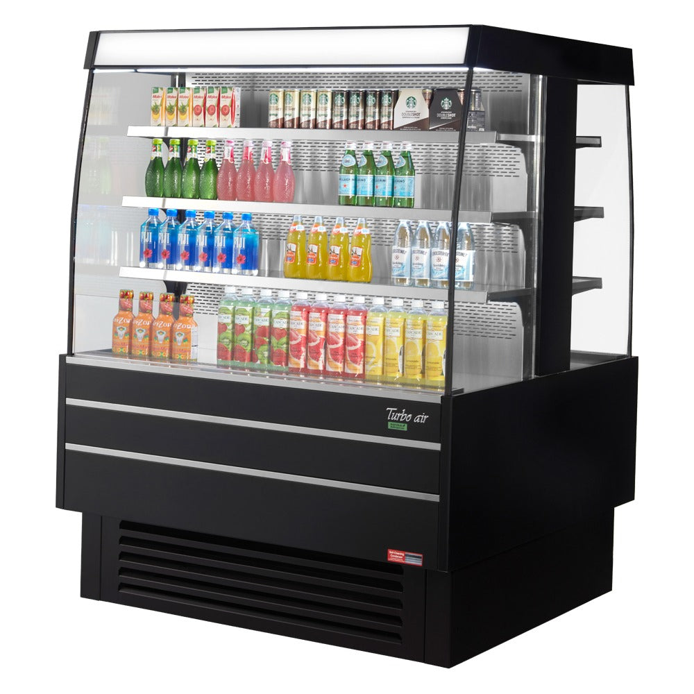 Turbo Air Refrigeration TIOM Display Case, 17.6 cu. ft., 220V - Black