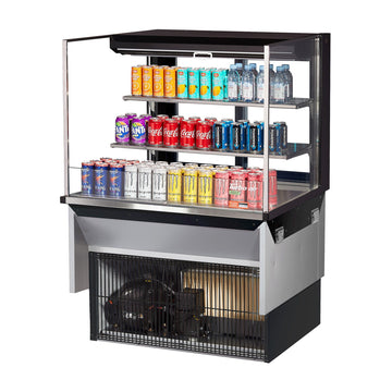 Turbo Air Refrigeration TOM-36L-UFD Merchandiser, 11.1 cu. ft., 115V - Black