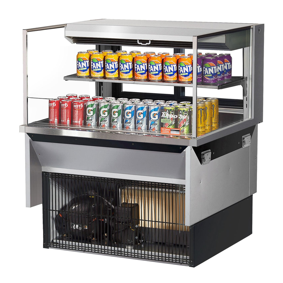 Turbo Air Refrigeration TOM-36L-UFD Merchandiser, 7.5 cu. ft., 115V - Silver
