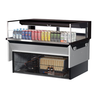 Turbo Air Refrigeration TOM-48L-UFD Merchandiser, 6.3 cu. ft., 115V - Black