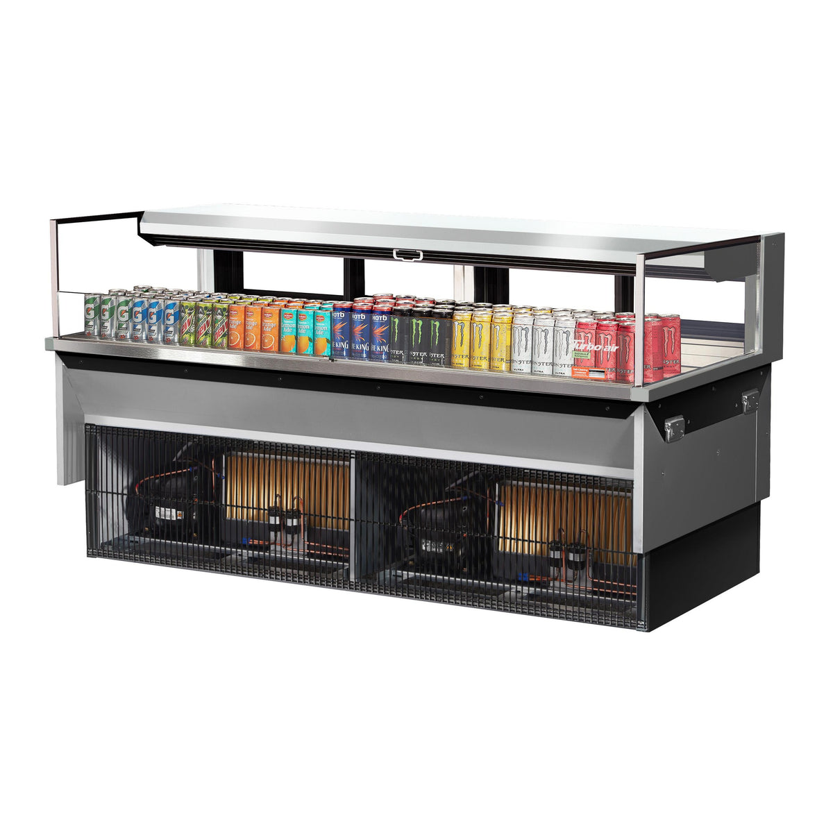 Turbo Air Refrigeration TOM-72L-UFD Merchandiser, 9.7 cu. ft., 115V - Silver