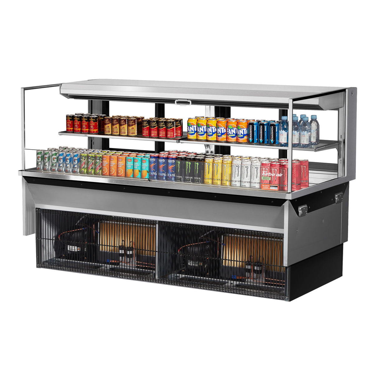 Turbo Air Refrigeration TOM-72L-UFD Merchandiser, 15.8 cu. ft., 115V - Silver