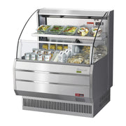 Turbo Air Refrigeration TOM Display Case, 5.1 cu. ft., 115V - Silver