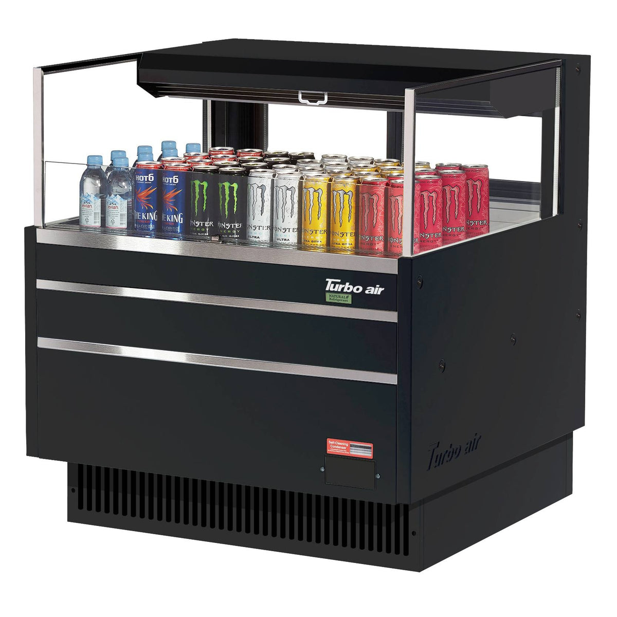 Turbo Air Refrigeration TOM-36L-UFD Air Curtain Merchandiser, 4.6 cu. ft., 115V - Black