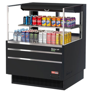 Turbo Air Refrigeration TOM-36L-UFD Air Curtain Merchandiser, 7.5 cu. ft., 115V - Black
