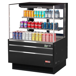 Turbo Air Refrigeration TOM-36L-UFD Air Curtain Merchandiser, 11.1 cu. ft., 115V - Black