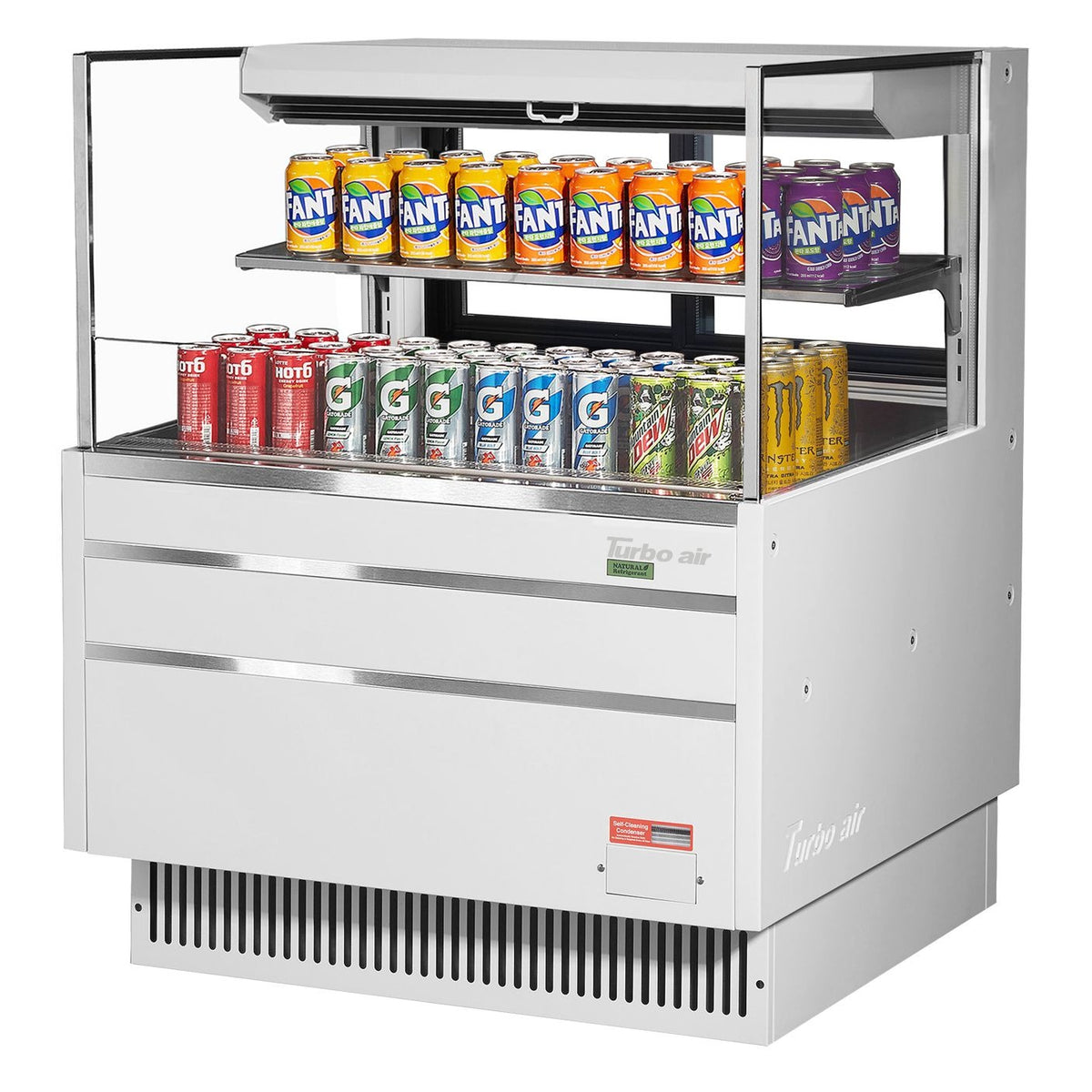 Turbo Air Refrigeration TOM-36L-UFD Air Curtain Merchandiser, 7.5 cu. ft., 115V - White