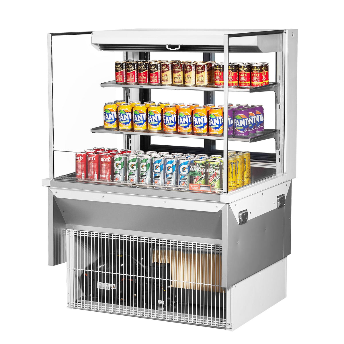 Turbo Air Refrigeration TOM-36L-UFD Air Curtain Merchandiser, 11.1 cu. ft., 115V - White