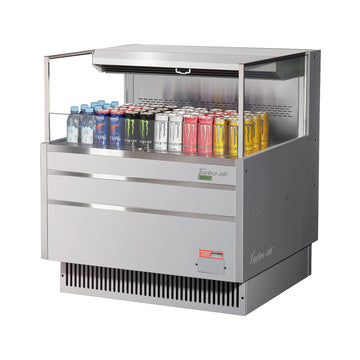 Turbo Air Refrigeration TOM-36L-UF Air Curtain Merchandiser, 4.6 cu. ft., 115V - Silver