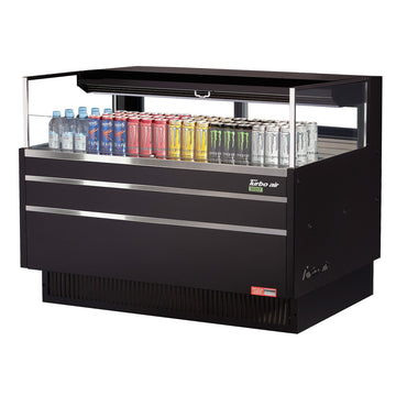 Turbo Air Refrigeration TOM-48L-UFD Air Curtain Merchandiser, 6.3 cu. ft., 115V - Black