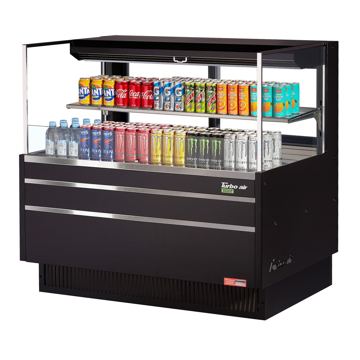 Turbo Air Refrigeration TOM-48L-UFD Air Curtain Merchandiser, 10.2 cu. ft., 115V - Black