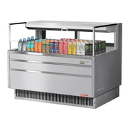Turbo Air Refrigeration TOM-48L-UFD Air Curtain Merchandiser, 6.3 cu. ft., 115V - Silver