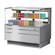 Turbo Air Refrigeration TOM-48L-UFD Air Curtain Merchandiser, 10.2 cu. ft., 115V - Silver