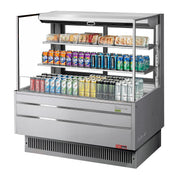 Turbo Air Refrigeration TOM-48L-UFD Air Curtain Merchandiser, 15.2 cu. ft., 115V - Silver
