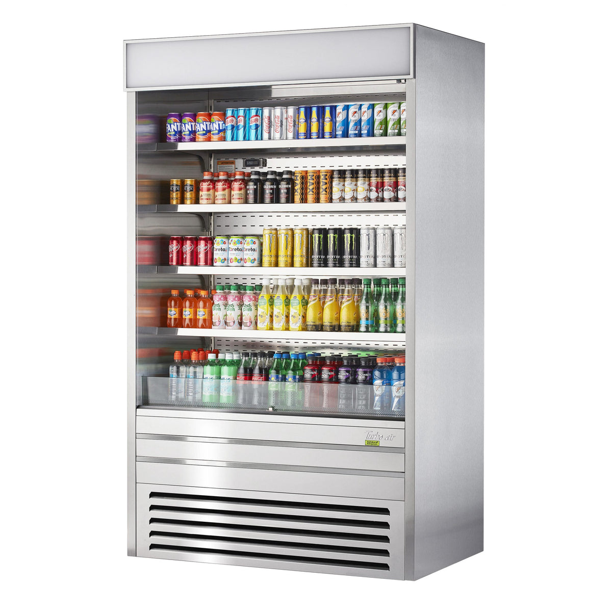 Turbo Air Refrigeration TOM Display Case, 80 1/2" High, Silver - 24.1 cu. ft.