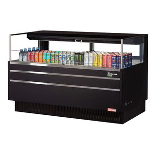 Turbo Air Refrigeration TOM-60L-UFD Air Curtain Merchandiser, 8 cu. ft., 115V - Black