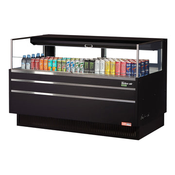 Turbo Air Refrigeration TOM-60L-UFD Air Curtain Merchandiser, 8 cu. ft., 115V - Black