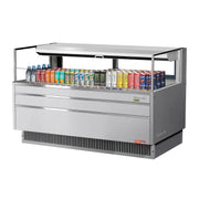 Turbo Air Refrigeration TOM-60L-UFD Air Curtain Merchandiser, 8 cu. ft., 115V - Silver