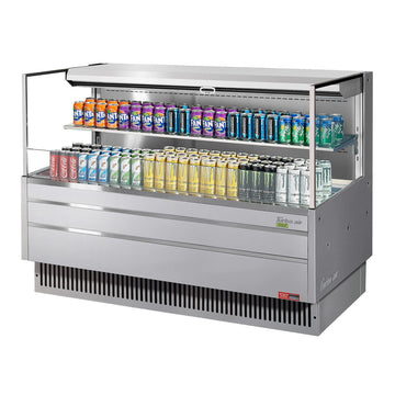 Turbo Air Refrigeration TOM-60L-UF Air Curtain Merchandiser, 13 cu. ft., 115V - Silver