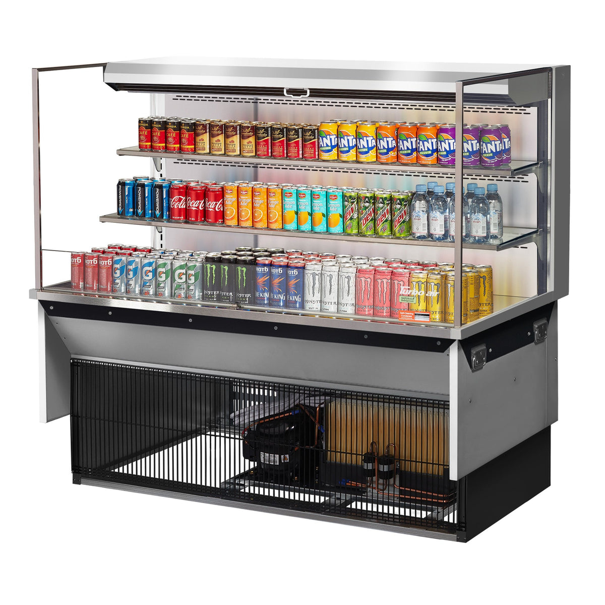 Turbo Air Refrigeration TOM-60L-UF Merchandiser, 19.3 cu. ft., 115V - Silver