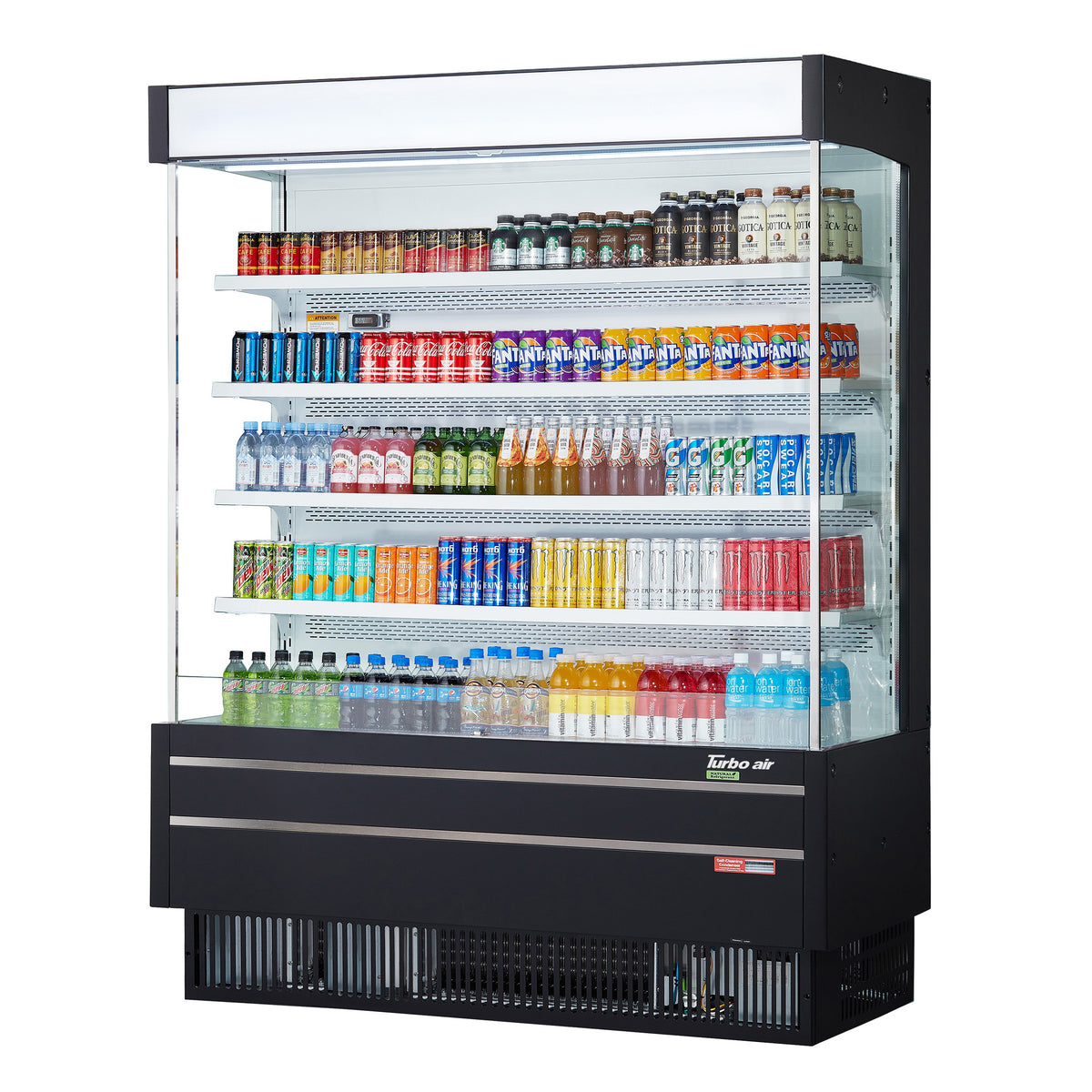 Turbo Air Refrigeration TOM Display Case, 26.5 cu. ft., 115V - Black