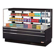 Turbo Air Refrigeration TOM-72L-UFD Air Curtain Merchandiser, 23.4 cu. ft., 220V - Black
