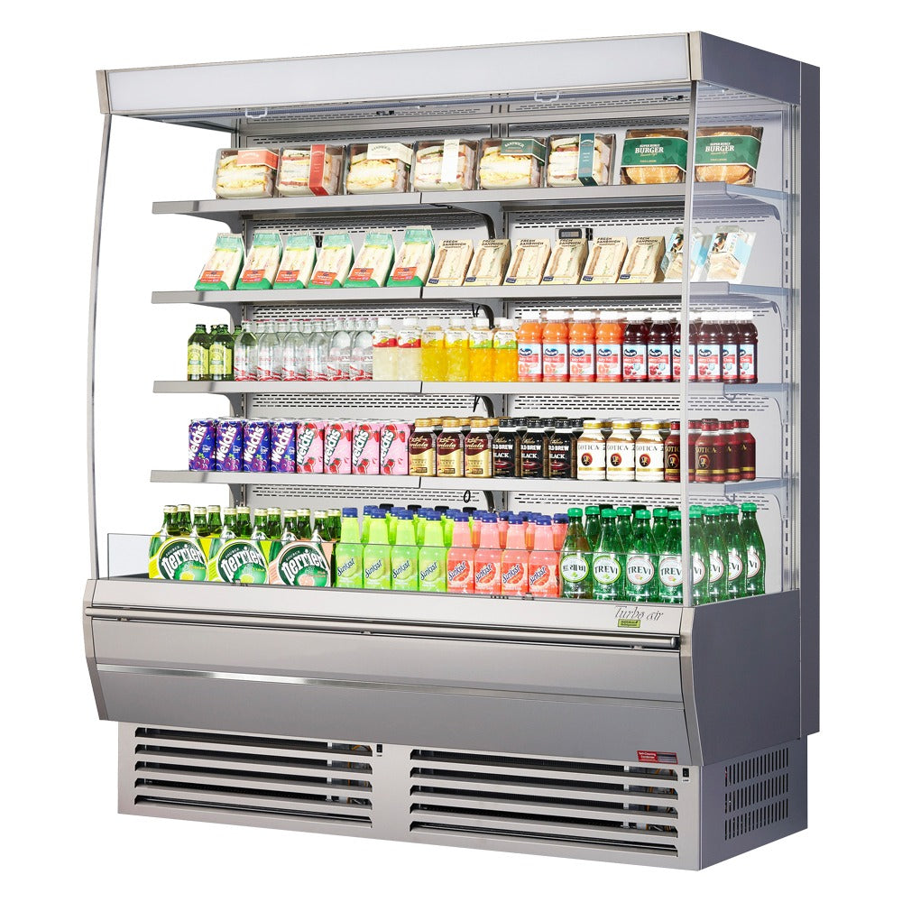 Turbo Air Refrigeration TOM Display Case, 78 7/8" High, Silver - 22 cu. ft.