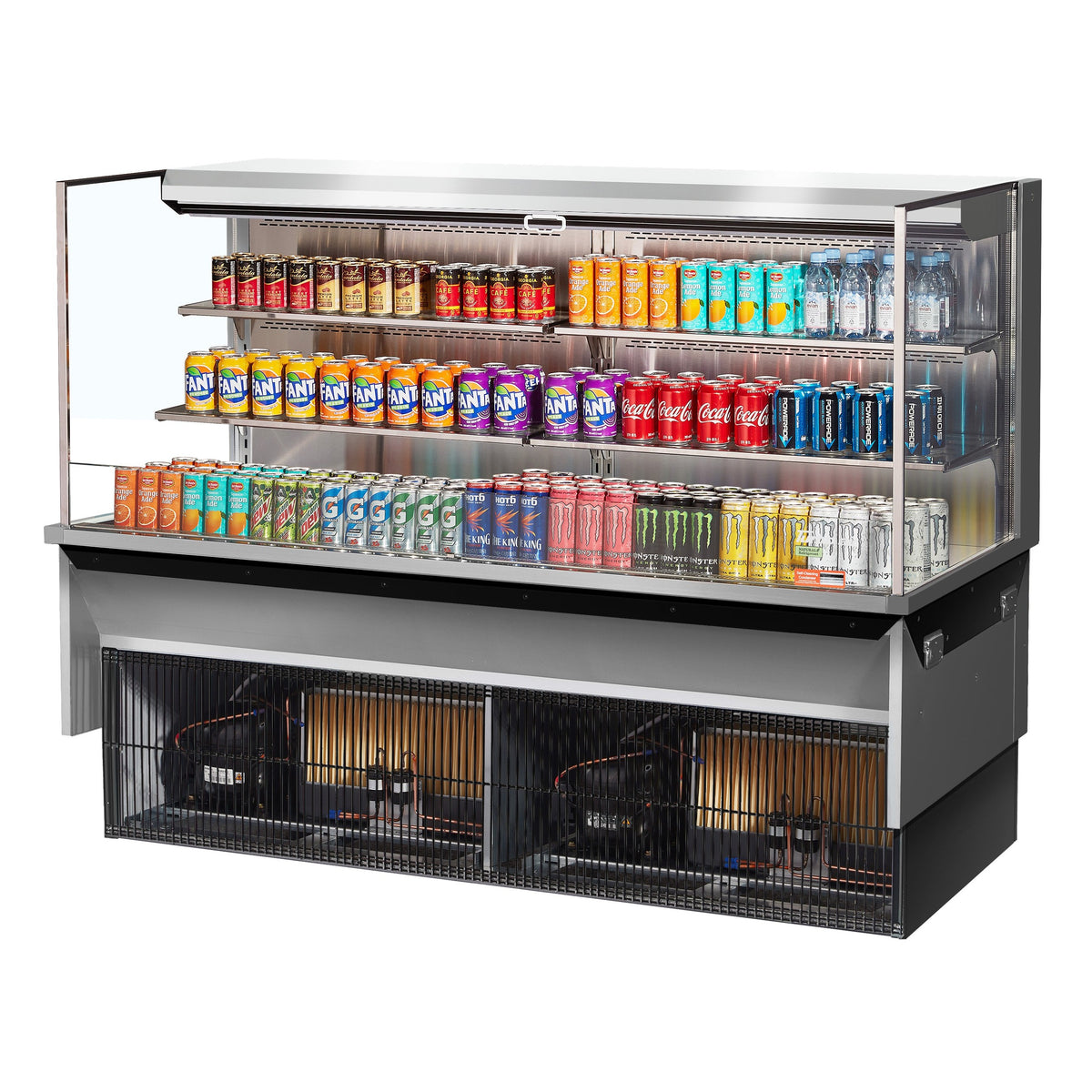 Turbo Air Refrigeration TOM-72L-UF Merchandiser, 23.4 cu. ft., 220V - Silver