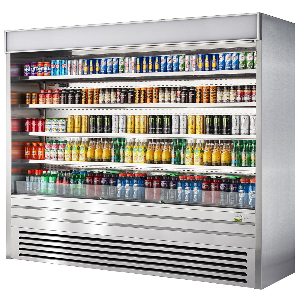 Turbo Air Refrigeration TOM Display Case, 80 1/2" High, Silver - 48.3 cu. ft.