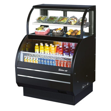 Turbo Air Refrigeration TOM-W Display Merchandiser, 56 1/2" High, 115V - 10.6 cu. ft.