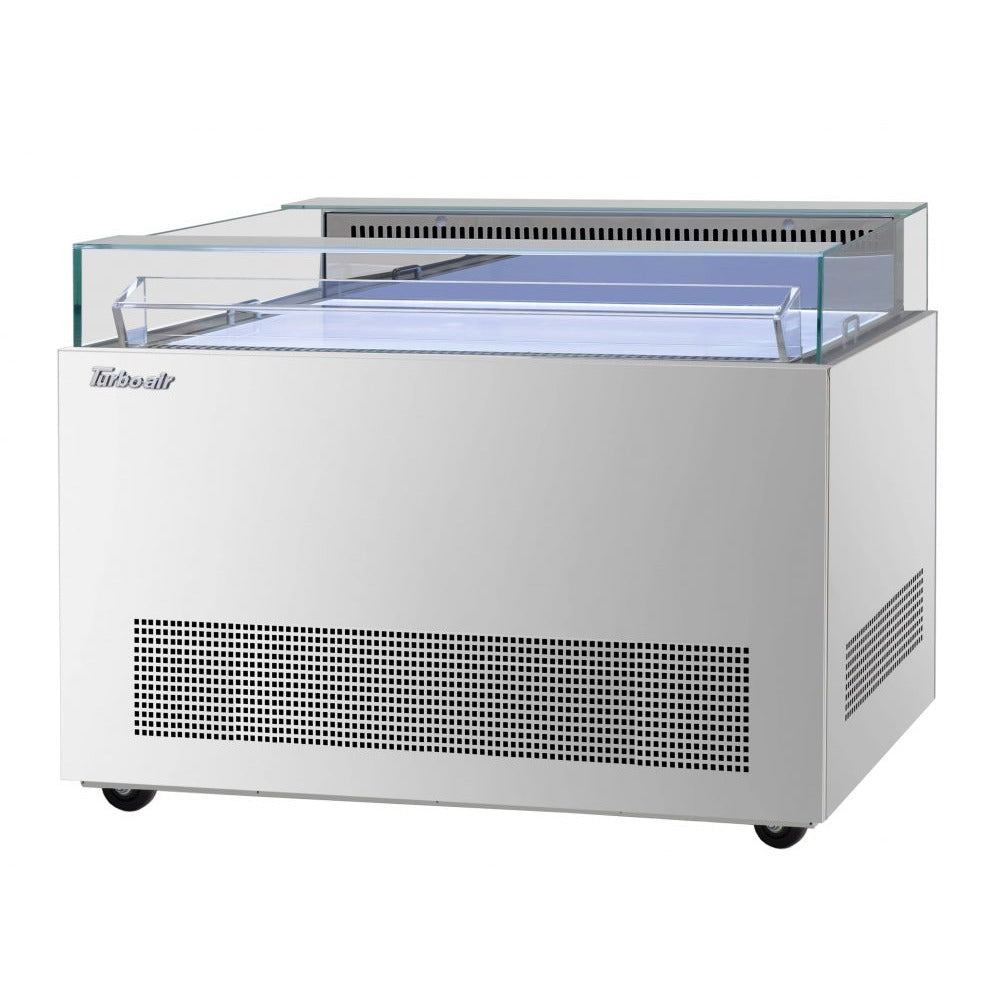 Turbo Air Refrigeration TOS-50NN Air Curtain Merchandiser, 30 7/8" High, 115V - Silver