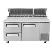Turbo Air Refrigeration TPR-67SD-D2-N Pizza Prep Table, 20 cu. ft., 115V - photo 7