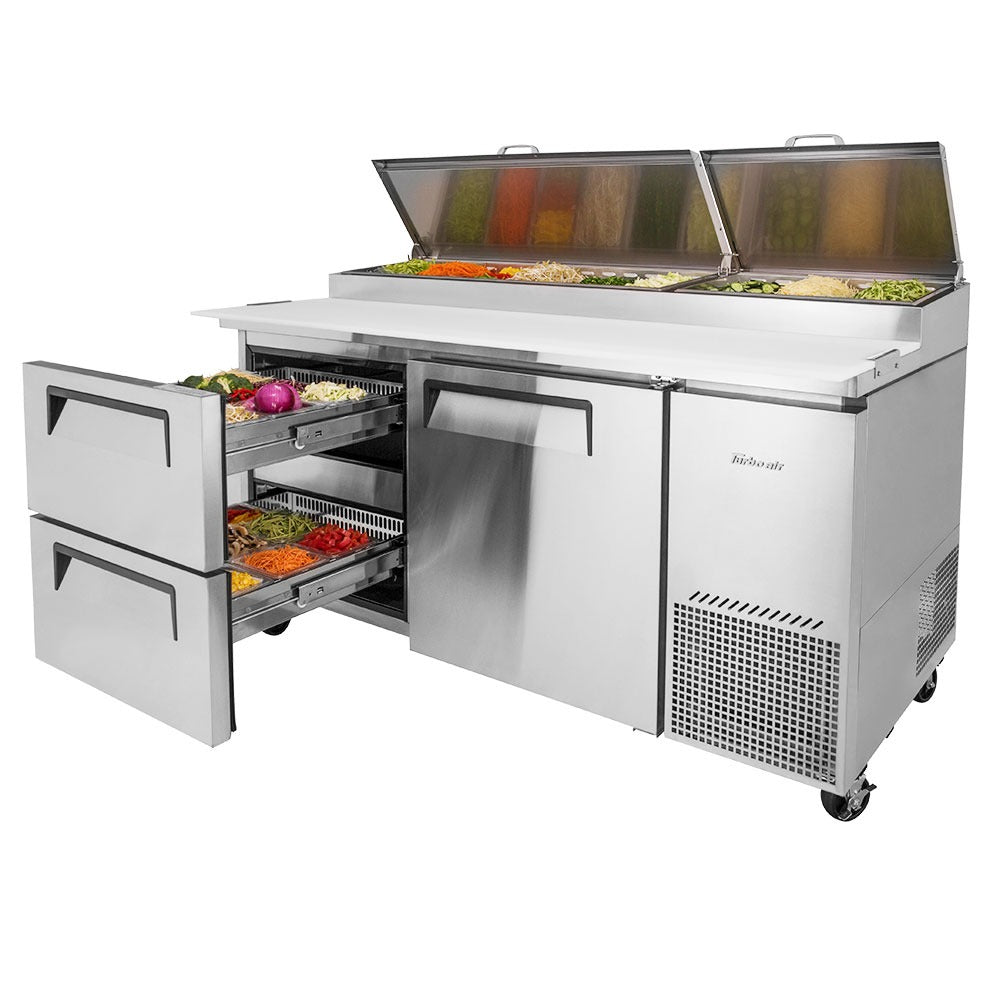 Turbo Air Refrigeration TPR-67SD-D2-N Pizza Prep Table, 20 cu. ft., 115V - photo 9